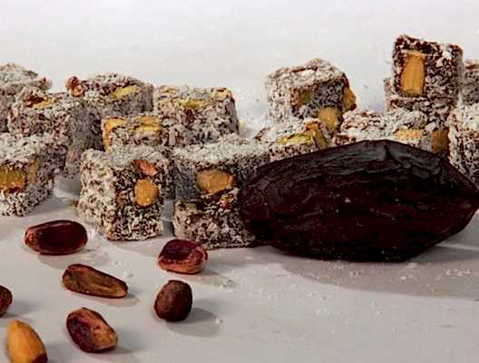 Duble Antep Fıstıklı Hurmalı Mini Çifte Kavruk Lokum