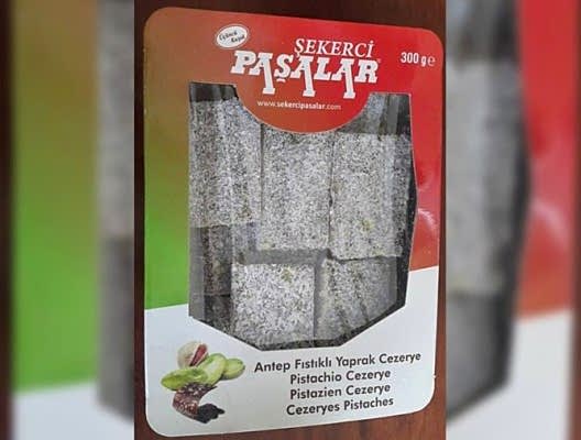 300 Gr Antep Fıstıklı Yaprak Cezerye